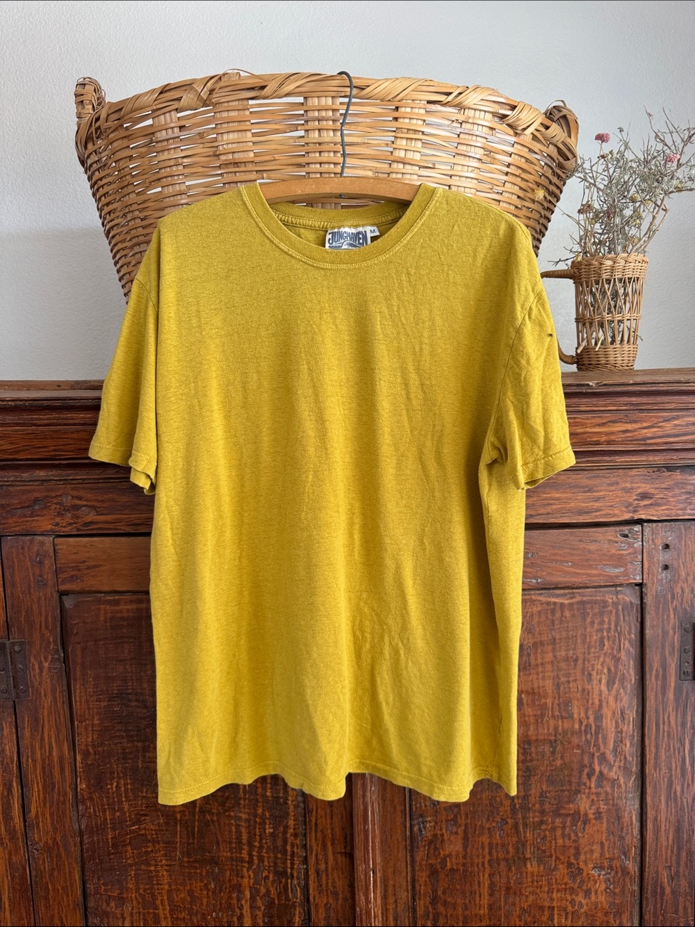 Jungmaven Mustard Short Sleeve Crew Tee